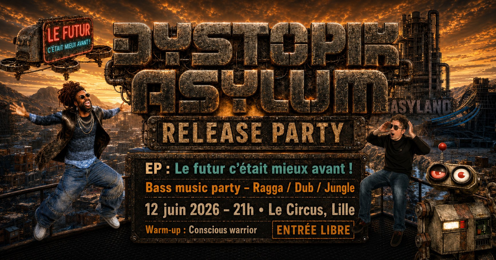 Bandeau release party Dystopik Asylum